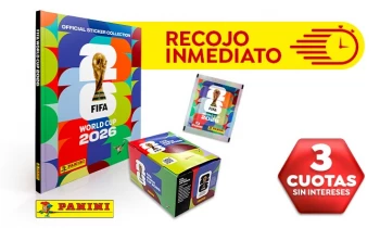 Album Mundial 2026 PANINI: Álbum Tapa dura + Paquetón. DELIVERY INCLUIDO en 24 HORAS (Asegura tu pedido)